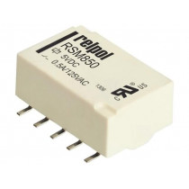 RSM850-6112-8M-1005; Relay: electromagnetic; DPDT; Ucoil: 5VDC; 0.5A/125VAC; 2A/30VDC; RELPOL