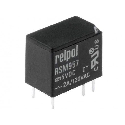 RSM957-0111-85-S005; Relay: electromagnetic; SPDT; Ucoil: 5VDC; 2A/120VAC; 2A/24VDC; 2A; RELPOL