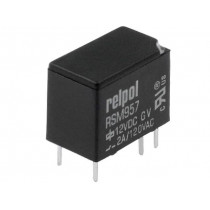 RSM957-0111-85-S012; Relay: electromagnetic; SPDT; Ucoil: 12VDC; 2A/120VAC; 2A/24VDC; 2A; RELPOL