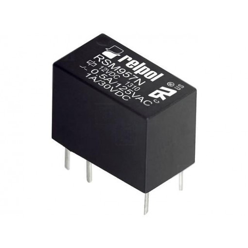 RSM957N-0111-85-S012; Relay: electromagnetic; SPDT; Ucoil: 12VDC; 0.5A/125VAC; 1A/30VDC; RELPOL