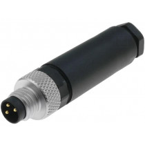 28044 RSMCK 3; Connector: M8; male; PIN: 3; straight; for cable; plug; LUMBERG AUTOMATION