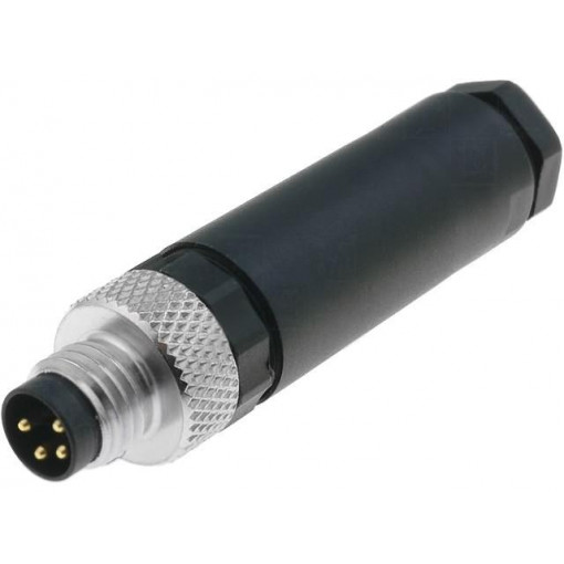 28045 RSMCK 4; Connector: M8; male; PIN: 4; straight; for cable; plug; LUMBERG AUTOMATION