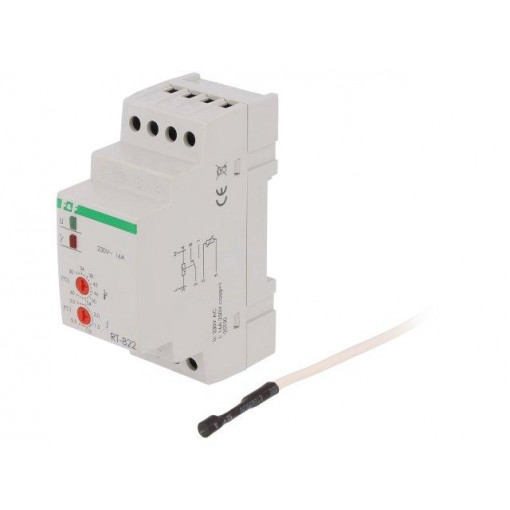 RT-822; Module: regulator; temperature; NO/NC; DIN; 250VAC/16A; -30÷60°C; F&F