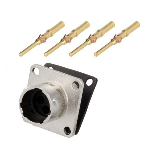 RT0010-4PNH-K; Connector: circular; Series: RT360; socket; male; crimped; PIN: 4; AMPHENOL RT0010-4PNH-K; Connector: circular; Series: RT360; socket; male; crimped; PIN: 4; AMPHENOL
