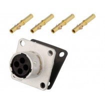 RT0010-4SNH-K; Connector: circular; Series: RT360; socket; female; crimped; PIN: 4; AMPHENOL RT0010-4SNH-K; Connector: circular; Series: RT360; socket; female; crimped; PIN: 4; AMPHENOL