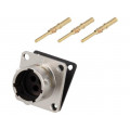 RT0012-3PNH-K; Connector: circular; Series: RT360; socket; male; crimped; PIN: 3; AMPHENOL RT0012-3PNH-K; Connector: circular; Series: RT360; socket; male; crimped; PIN: 3; AMPHENOL