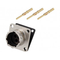 RT0012-3PNH-K; Connector: circular; Series: RT360; socket; male; crimped; PIN: 3; AMPHENOL RT0012-3PNH-K; Connector: circular; Series: RT360; socket; male; crimped; PIN: 3; AMPHENOL