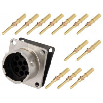 RT0014-12PNH-K; Connector: circular; Series: RT360; socket; male; crimped; PIN: 12; AMPHENOL RT0014-12PNH-K; Connector: circular; Series: RT360; socket; male; crimped; PIN: 12; AMPHENOL