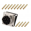 RT0014-12SNH-K; Connector: circular; Series: RT360; socket; female; crimped; PIN: 12; AMPHENOL RT0014-12SNH-K; Connector: circular; Series: RT360; socket; female; crimped; PIN: 12; AMPHENOL