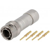 RT0610-4PNH-K; Connector: circular; Series: RT360; plug; male; crimped; for cable; AMPHENOL RT0610-4PNH-K; Connector: circular; Series: RT360; plug; male; crimped; for cable; AMPHENOL