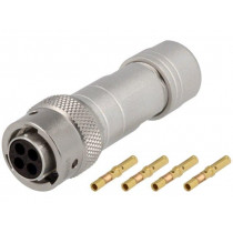 RT0610-4SNH-K; Connector: circular; Series: RT360; plug; female; crimped; PIN: 4; AMPHENOL RT0610-4SNH-K; Connector: circular; Series: RT360; plug; female; crimped; PIN: 4; AMPHENOL