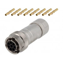 RT0612-8SNH-K; Connector: circular; Series: RT360; plug; female; crimped; PIN: 8; AMPHENOL