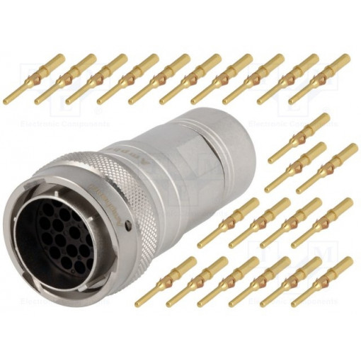 RT0618-23PNH-K; Connector: circular; Series: RT360; plug; male; crimped; for cable; AMPHENOL
