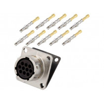 RT0W012-10SNH-K; Connector: circular; Series: RT360; socket; female; crimped; PIN: 10; AMPHENOL