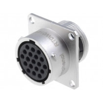 RT0W014-19SNH; Connector: circular; Series: RT360; socket; female; PIN: 19; IP67; AMPHENOL