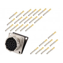 RT0W016-26SNH-K; Connector: circular; Series: RT360; socket; female; crimped; PIN: 26; AMPHENOL
