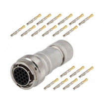 RT0W614-19SNH-K; Connector: circular; Series: RT360; plug; female; crimped; PIN: 19; AMPHENOL