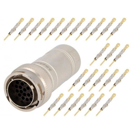 RT0W61626PNH-K; Connector: circular; Series: RT360; plug; male; crimped; for cable; AMPHENOL