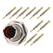 RT0W712-10PNH-K; Connector: circular; Series: RT360; socket,plug; male; crimped; AMPHENOL