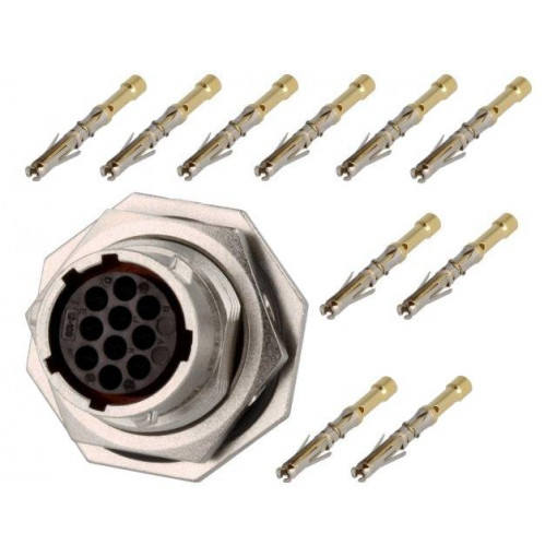 RT0W712-10SNH-K; Connector: circular; Series: RT360; socket,plug; female; crimped; AMPHENOL