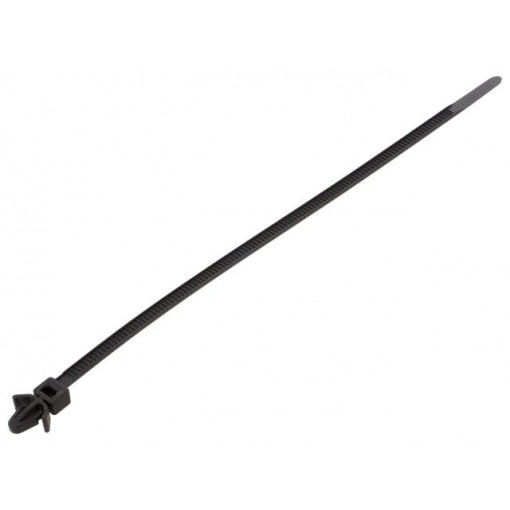 115-06960; Cable tie; L: 225mm; W: 5mm; polyamide; 225N; black; Ømax: 50mm; HELLERMANNTYTON