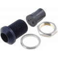 ; LED holder; 5mm; convex;  ; LED holder; 5mm; convex;