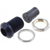 ; LED holder; 5mm; convex;  ; LED holder; 5mm; convex;