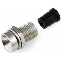 ; LED holder; 5mm; nickel; concave; with plastic plug;  ; LED holder; 5mm; nickel; concave; with plastic plug;