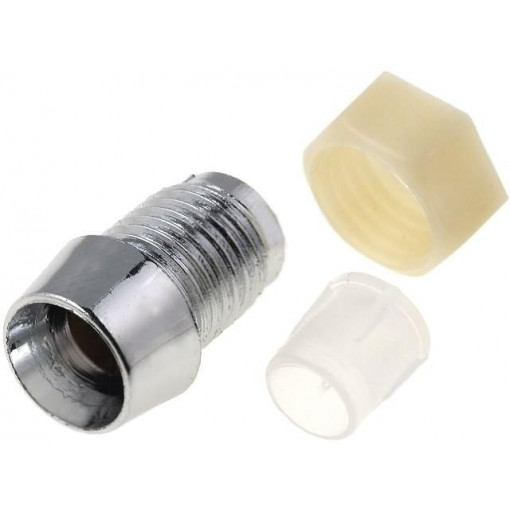 ; LED holder; 5mm; chromium; ABS; concave; L2: 10mm; ; LED holder; 5mm; chromium; ABS; concave; L2: 10mm;