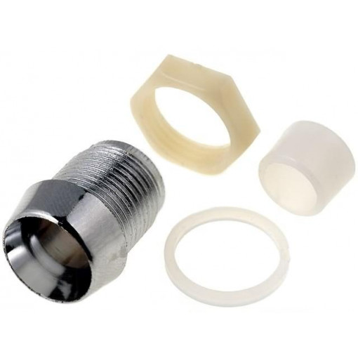 ; LED holder; 8mm; chromium; ABS; concave; L2: 11.5mm; ; LED holder; 8mm; chromium; ABS; concave; L2: 11.5mm;