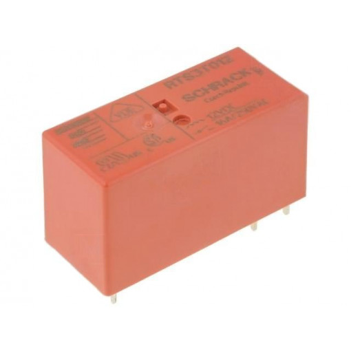 1415898; Relay: electromagnetic; SPST-NO; Ucoil: 12VDC; 16A/250VAC; 360Ω; TE Connectivity