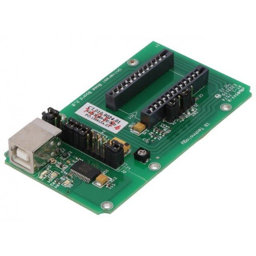 RWD UNIVERSAL BASEBOARD; Dev.kit: RFID; RS232 TTL,USB; USB B,pin strips; 90x50mm; 5V; ECCEL