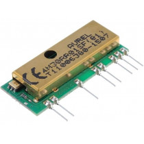 650200590G; Module: RF; AM receiver; AM,ASK; 433.92MHz; -100dBm; 3VDC; 70uA; AUREL 650200590G; Module: RF; AM receiver; AM,ASK; 433.92MHz; -100dBm; 3VDC; 70uA; AUREL