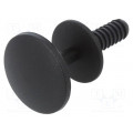 C10013; Rivet; 25pcs; L: 18.4mm; polyamide; black; Ømount.hole: 6mm; ROMIX