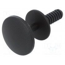 C10013; Rivet; 25pcs; L: 18.4mm; polyamide; black; Ømount.hole: 6mm; ROMIX