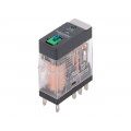 RXG22BD; Relay: electromagnetic; DPDT; Ucoil: 24VDC; 5A/250VAC; 5A/30VDC; 5A; SCHNEIDER ELECTRIC