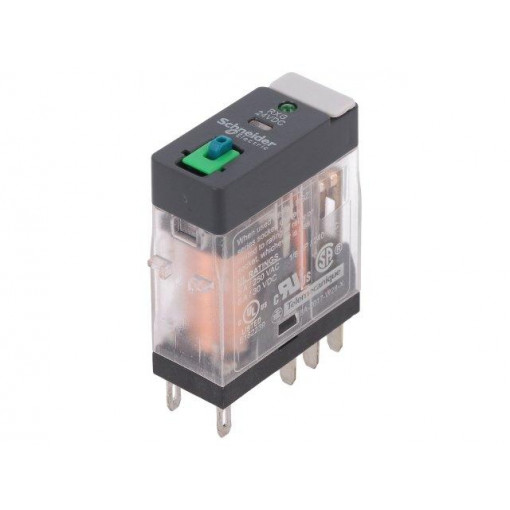 RXG22BD; Relay: electromagnetic; DPDT; Ucoil: 24VDC; 5A/250VAC; 5A/30VDC; 5A; SCHNEIDER ELECTRIC