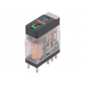 RXG22P7; Relay: electromagnetic; DPDT; Ucoil: 230VAC; 5A/250VAC; 5A/30VDC; SCHNEIDER ELECTRIC