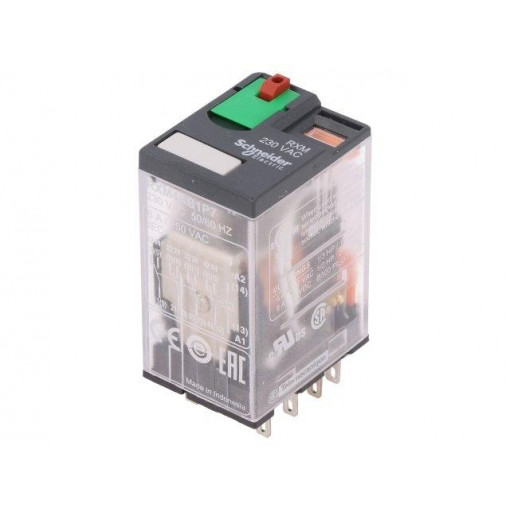 RXM4AB1P7; Relay: electromagnetic; 4PDT; Ucoil: 230VAC; 6A/250VAC; 6A/28VDC; SCHNEIDER ELECTRIC