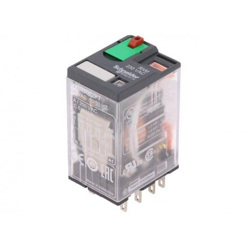 RXM4AB2P7; Relay: electromagnetic; 4PDT; Ucoil: 230VAC; 6A/250VAC; 6A/28VDC; SCHNEIDER ELECTRIC