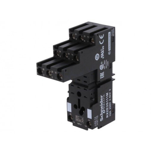 RXZE2S111M; Relays accessories: socket; PIN: 11; Mounting: DIN; 10A; 250VAC; SCHNEIDER ELECTRIC RXZE2S111M; Relays accessories: socket; PIN: 11; Mounting: DIN; 10A; 250VAC; SCHNEIDER ELECTRIC