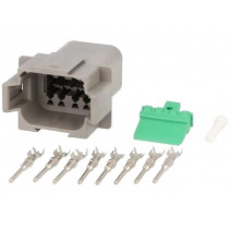 S-DT 04-08 PA; Connector: wire-wire; DT; plug; male; Size: 16; 0.75÷2mm2; PIN: 8; DEUTSCH