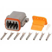 S-DT 06-08 SA; Connector: wire-wire; DT; plug; female; Size: 16; 0.75÷2mm2; PIN: 8; DEUTSCH