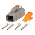 S-DTM 06-4 S; Connector: wire-wire; DTM; plug; female; Size: 20; 0.5÷1.5mm2; PIN: 4; DEUTSCH