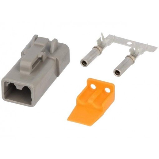 S-DTP 06-2 S; Connector: wire-wire; DTP; plug; female; Size: 12; 2÷4mm2; PIN: 2; DEUTSCH