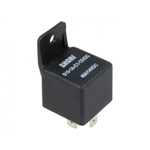 S10-1A-C1-12VDC; Relay: electromagnetic; SPST-NO; Ucoil: 12VDC; 40A; automotive; SHORI ELECTRIC S10-1A-C1-12VDC; Relay: electromagnetic; SPST-NO; Ucoil: 12VDC; 40A; automotive; SHORI ELECTRIC