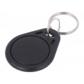 S103-BK; RFID pendant; black; 100÷150kHz; Mat: plastic; 64bit; 4g; 
