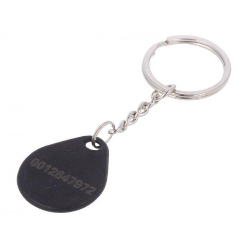 S1031N-BK; RFID pendant; black; 100÷150kHz; Mat: plastic; 64bit; 6g; 