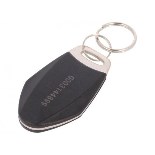 S1035N-BK; RFID pendant; black; 100÷150kHz; Mat: metal,plastic; 64bit; 12g; 