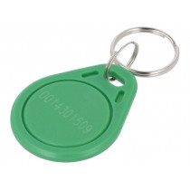 S103N-GN; RFID pendant; green; 100÷150kHz; Mat: plastic; 64bit; 4g; 